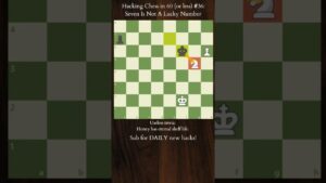 Hacking Chess in 60 (or less) #36 – Knight and Rook Pawn Endgame #shorts #chess #endgame #hacks #win