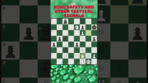 King Safety and Other Tactical Signals #shorts #chess
