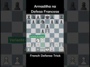 ROQUE NA DEFESA FRANCESA CUIDADO CILADA #chess #xadrez #viral