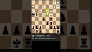 Some kind of Arabian Mate in the Nimzowitsch Defense #chess
