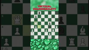 Tactical Vulnerability #shorts #chess