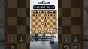 Tarrasch Trap 2 in Chess game #chessshorts #chesstraps #chessvideoplus #chessrush #chesspuzzle