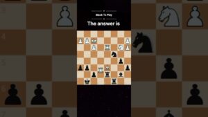 Win a piece for black #chess #chesspuzzle #shorts