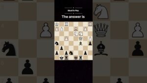 Win a piece for black #chess #shorts #chesspuzzle
