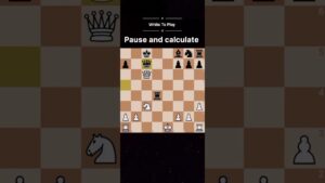 Win a piece for white #chess #chesspuzzle #shorts