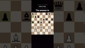 Win the queen for White #chess #chesspuzzle #shorts