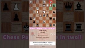 incredible move for Black Knight to take Bishop on d4! battle chess game of kings