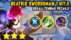 BEATRIX SWORDSMAN 1 HIT.!! SEKALI TEMBAK PECAH.!! MAGIC CHESS MOBILE LEGENDS