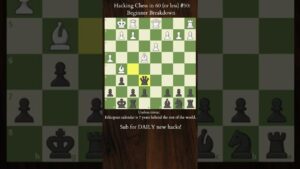 Hacking Chess in 60 (or less) #50 – Beginner Mistakes #shorts #chess #chessshorts #hacks #trending