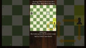 Hacking Chess in 60 (or less) #52 – Reti Endgame #shorts #chess #hacks #trending #youtube #trend