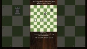 Hacking Chess in 60 (or less) #53 – Philidor Endgame Draw #shorts #chess #hacks #trending #youtube
