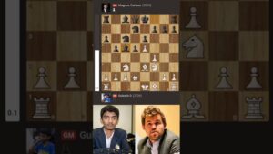 16-year-old Indian Gukesh beats Magnus Carlsen! #shorts #chess