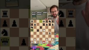 2 Queens under attack at the same time ! #chess #pawnbreak.com