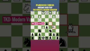 Awesome Black Chess Trap | TKD: Modern Variation #Shorts #ChessTrap #JebakanCatur