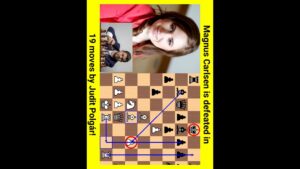 Magnus Carlsen is defeated in 19 moves by Judit Polger | Candidates chess tournament | 2022 | shorts