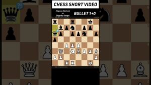 Magnus Carlsen vs Zhigalko Sergei (1+0) #shorts #chess #agadmator #magnuscarlsen