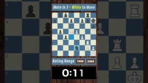 Mate in 3 moves | Chess Puzzles | #shorts