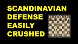 Scandinavian Defense Easily Crushed | Chess Openings | Chess Tricks