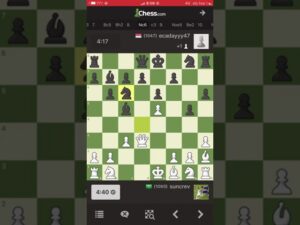 تدمير الخصم نفسيا في لعبة الشطرنج وانسحابه #chesscom #chess #chessgame #chesspuzzle #gameplay