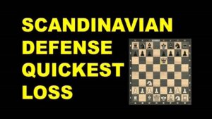 Scandinavian Defense Quickest Loss | Chess Openings | Chess Tricks