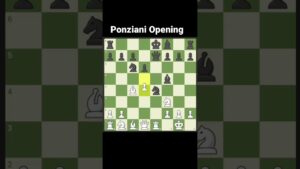 Ponziani Opening. @chessarena4k #chess #subscribe #shorts