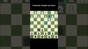 Fantastic Knight sacrifice! #chess #viral #trending #foryou #shorts