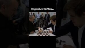 Magnus Carlsen Down 2 Minutes And 30 Seconds😈#chess #magnuscarlsen