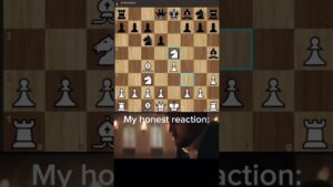 My honest reaction #chess #chesscom #trending #checkmate #greatmove #funny #magnuscarlsen #shorts