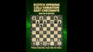 Scotch Opening | Lolli Variation | Easy Checkmate | Chess Openings | Chess Tricks | Learn Chess