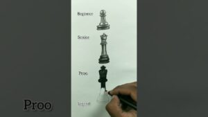 How to Draw the Chess King | #shorts #art  #chess #funart