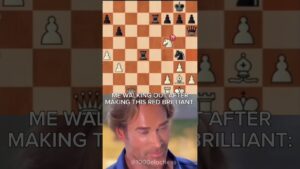 Me Walking out After Making this RED BRILLIANT: #chess #chesscom #chesstactics #funny