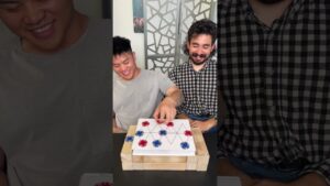 Friends caught up in an intense game of puzzle chess!
 #shorts