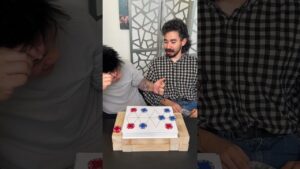 Friends face off in an intense puzzle chess match! #shorts