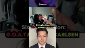 Sitting Position: Normal Chess Player vs Magnus Carlsen #chess #shorts