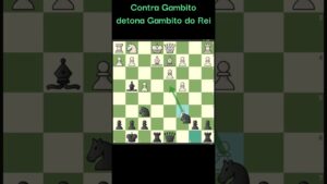 UAU!! CONTRA GAMBITO VENCE O GAMBITO DO REI  #ajedrez #chess #xadrez #шахматы #شطرنج #chessgame
