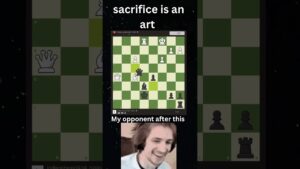 Sacrifice the bishop and rook #chess #chessmate #subscribe  #shortsviral #chessnerd #chesstactics