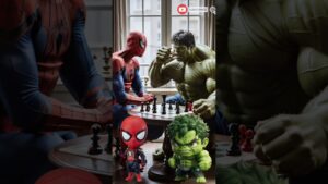 Superheroes master chess #shorts #marvel #viral #avengers