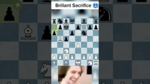 Brillant Sacrifice of the Queen 💎 #chess #chessmaster chessm