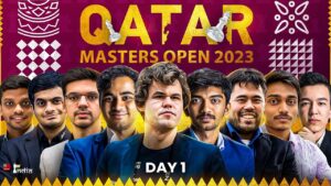 Qatar Masters Open 2023 | Round 1 | Carlsen, Hikaru, Anish, Gukesh, Arjun, Nihal | Live Commentary