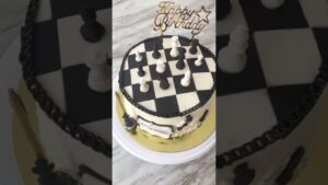 Chess Birthday Cake #shorts  #sweettreats #cooky #bananacookies