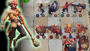 ナイトやハンターに強い、６ケイブ武闘家 オートチェス AutoChess プレイ動画