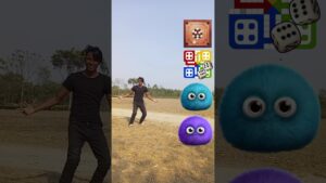 Colourful Monster Fuzz balls to Ludo. carrom board, chess & red pool ball – Funny magical vfx