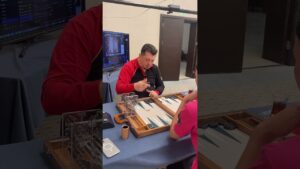 Ali Çetin Belene 🇹🇷🎲 #backgammon #chess #tavla #tournament #woodworking #fmgammon