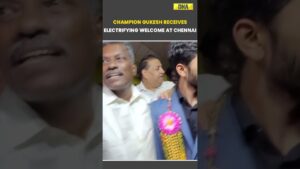 Chess Champion Gukesh Receives Electrifying Welcome At Chennai #sports #chess #gukesh #viral