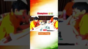 Gukesh Vs Pragg chess champion rare childhood Video #chess #gamechess #gukesh #pragg #yukeshVspragg