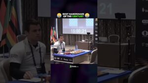 Best Handshake Of the Century Ft. Magnus Carlsen! #shorts #chess
