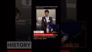 Ramesh praggnanandhaa makes history. #history #news #trending #india #chess #pragg #magnuscarlsen .
